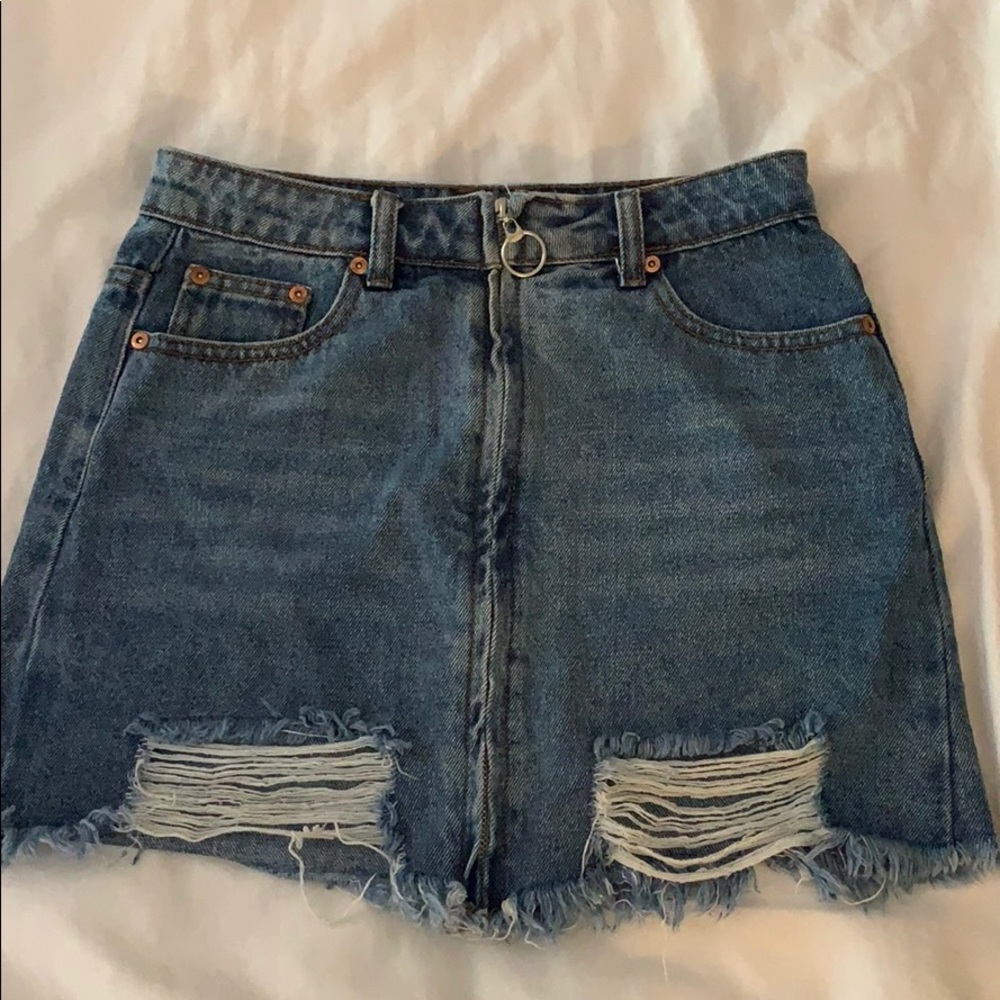 Denim Skirt • Zip Up